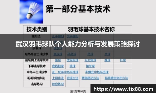 武汉羽毛球队个人能力分析与发展策略探讨